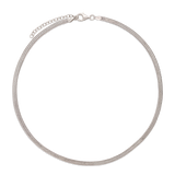 Collar gargantilla, Plata 925 bañada en rodio, Sin piedra