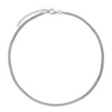 Collar gargantilla, Plata 925 bañada en rodio, Sin piedra