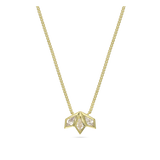 Collar colgante, Bañado en oro, Zirconia cúbica artificial