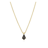 Collar colgante, Bañado en oro, Zirconia cúbica artificial