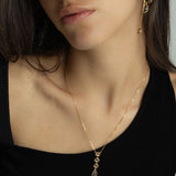Collar colgante, Bañado en oro, Vidrio de plomo