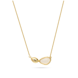 Collar colgante, Bañado en oro, Opalita artificial