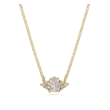 Collar colgante, Bañado en oro, Zirconia cúbica artificial