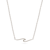 Collar colgante, Plata 925 bañada en rodio, Sin piedra