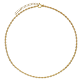 Collar gargantilla, Bañado en oro, Sin piedra