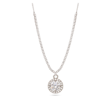 Collar Delicado y Festivo, Plata 925 bañada en rodio, Zirconia cúbica artificial