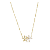Collar colgante, Bañado en oro, Zirconia cúbica artificial