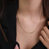 Collar colgante, Bañado en oro, Sin piedra