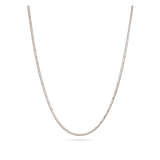 Collar Delicado y Festivo, Plata 925 bañada en rodio, Sin piedra
