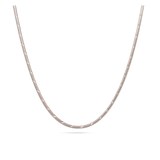 Collar Delicado y Festivo, Plata 925 bañada en rodio, Sin piedra