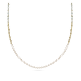 collar de piedra, Bañado en oro, Amazonita artificial, Perla sintética
