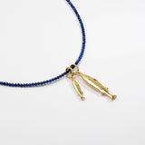 collar de piedra, Bañado en oro, Vidrio de plomo