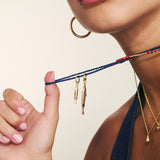 collar de piedra, Bañado en oro, Vidrio de plomo