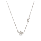 Collar colgante, Plata 925 bañada en rodio, Zirconia cúbica artificial