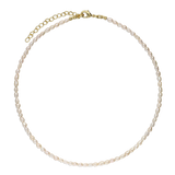 collar de perlas, Bañado en oro, Perla cultivada