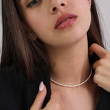 collar de perlas, Bañado en oro, Perla cultivada