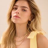 Collar gargantilla, Bañado en oro, Vidrio de plomo