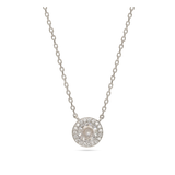 Collar colgante, Plata 925 bañada en rodio, Zirconia cúbica artificial
