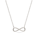 Collar colgante, Plata 925 bañada en rodio, Sin piedra