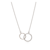 Collar colgante, Plata 925 bañada en rodio, Zirconia cúbica artificial