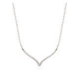 Collar colgante, Plata 925 bañada en rodio, Zirconia cúbica artificial