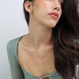 Collar colgante, Plata 925 bañada en rodio, Zirconia cúbica artificial