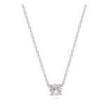 Collar colgante, Plata 925 bañada en rodio, Zirconia cúbica artificial