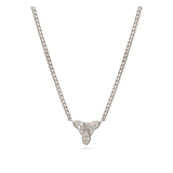 Collar colgante, Plata 925 bañada en rodio, Zirconia cúbica artificial