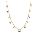 Cadena de elementos, Bañado en oro, Esmalte