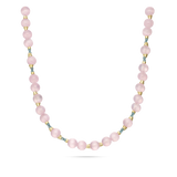 collar de piedra, Bañado en oro, Zirconia cúbica artificial, Vidrio de plomo