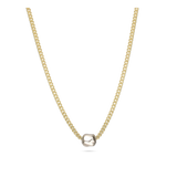 Cadena de elementos, Plata 925 y bañado en oro, Sin piedra