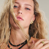 Collar gargantilla, Plata de Ley 925, Ónix artificial