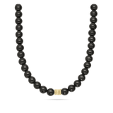 collar de piedra, Bañado en oro, Ónix artificial