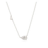 Cadena de elementos, Plata 925 bañada en rodio, Zirconia cúbica artificial