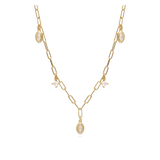 Cadena de elementos, Bañado en oro, Zirconia cúbica artificial