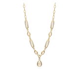 Cadena de elementos, Bañado en oro, Vidrio de plomo