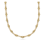 Cadena de elementos, Bañado en oro, Sin piedra