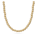 Cadena de bolas, Bañado en oro, Sin piedra