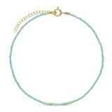 Collar gargantilla, Bañado en oro, Vidrio de plomo