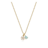 Cadena de elementos, Bañado en oro, Zirconia cúbica artificial, Vidrio de plomo