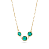 collar de piedra, Bañado en oro, Vidrio de plomo