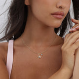 Collar colgante, Bañado en oro, Zirconia cúbica artificial, Ópalo artificial