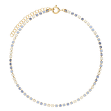 Collar gargantilla, Bañado en oro, Vidrio de plomo