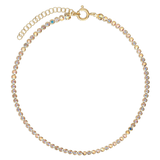 Collar gargantilla, Bañado en oro, Vidrio de plomo