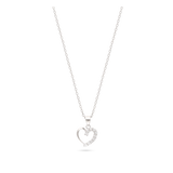 Collar colgante, Plata de Ley 925, Plata 925 bañada en rodio, Zirconia cúbica artificial