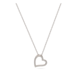 Collar colgante, Plata 925 bañada en rodio, Zirconia cúbica artificial