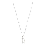 Collar colgante, Plata de Ley 925, Plata 925 bañada en rodio, Zirconia cúbica artificial