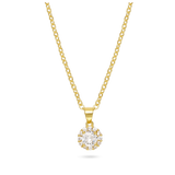 Collar colgante, Bañado en oro, Zirconia cúbica artificial