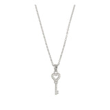 Collar colgante, Plata de Ley 925, Plata 925 bañada en rodio, Zirconia cúbica artificial