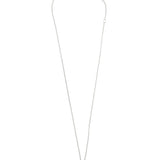Collar colgante, Plata de Ley 925, Plata 925 bañada en rodio, Zirconia cúbica artificial